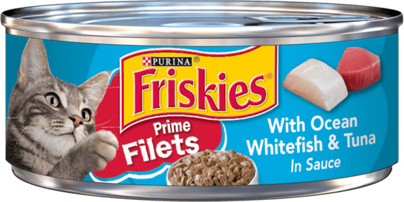 Friskies Prime Filets With Ocean Whitefish & Tuna In Sauce